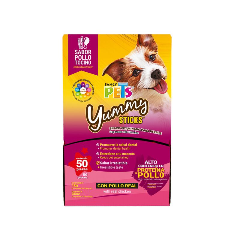 Fancy Pets Yummy Sticks Premios para Perro Sabo... image number null