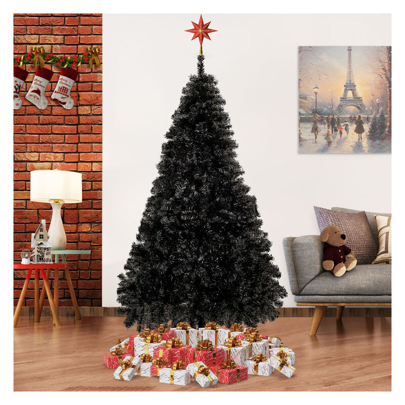 Árbol De Navidad Negro Pino Navideño 1.90 Metro... image number null