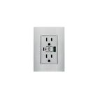 Placa con Contacto Duplex + USB+ USBC Blanco iGoto