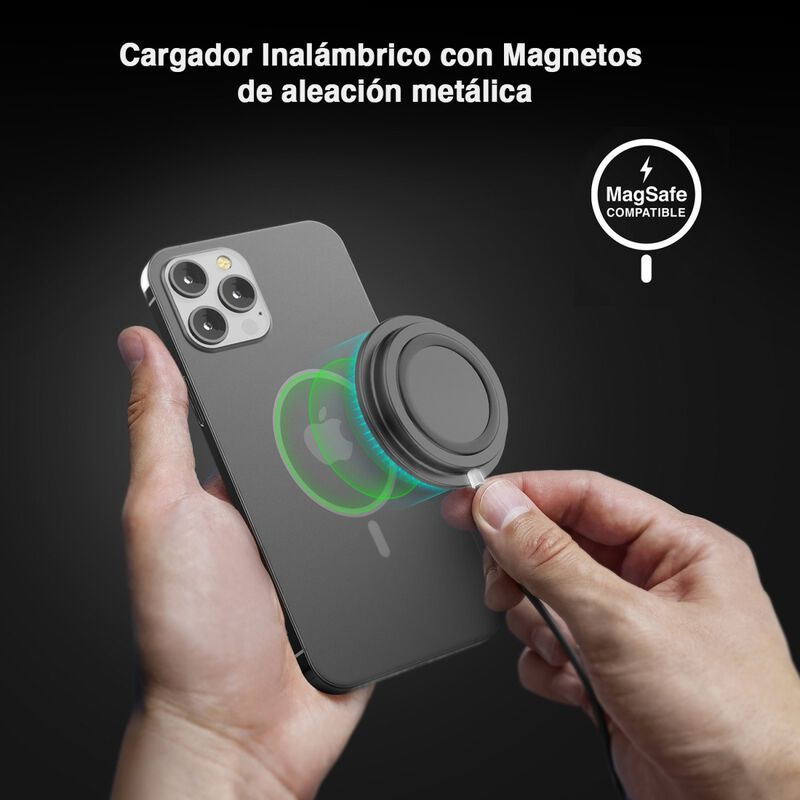 Base Cargador NAZTECH Mag inal&aacute;mbrico 15W Qi pa... image number null