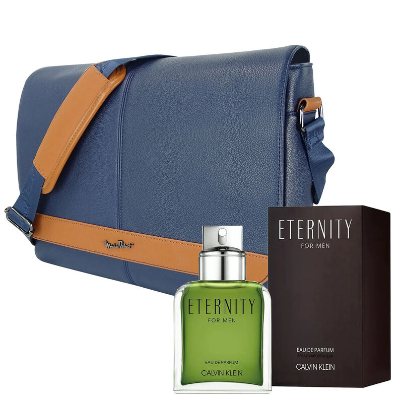 Kit Portafolio Michel Domit Azul + Perfume Calv... image number null