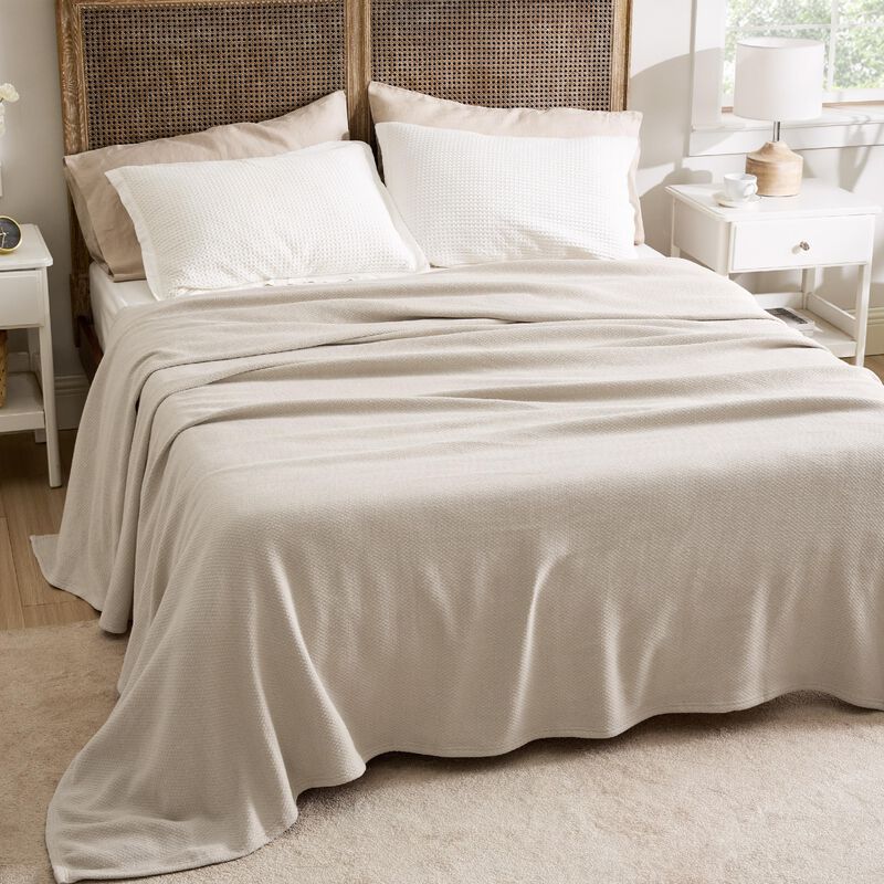 Manta Bedsure De Lino Tama&ntilde;o Queen Size, 100% A... image number null