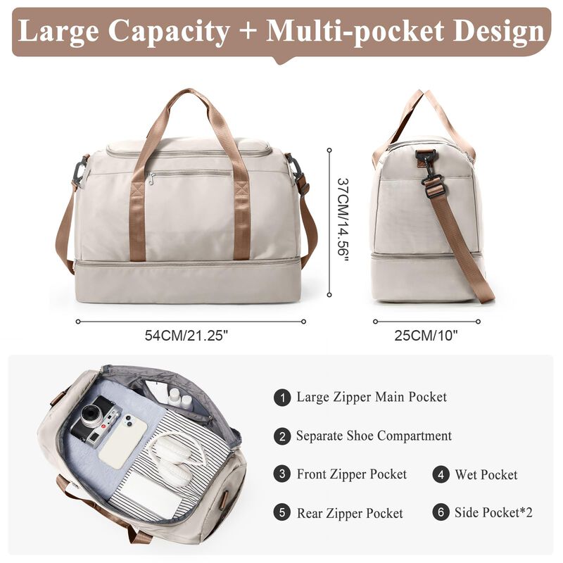 Bolso De Viaje Tipo Duffel Sycnb 55 l 53 &times; 25 &times;... image number null
