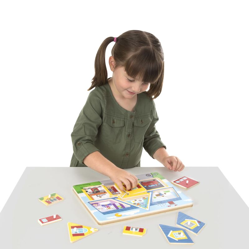 Puzzle Melissa & Doug Around The House Sound 8 ... image number null