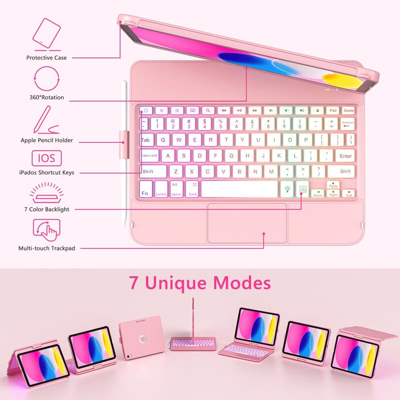 Funda Con Teclado Fuwang Touch Para Ipad 11.&ordf; G... image number null