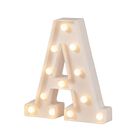 Letra Decorativa Iluminada de LED Letra A Blanca Bluelander