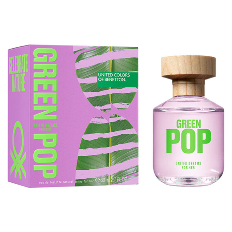 Benetton Green Pop Dama Edt 80 Ml image number null