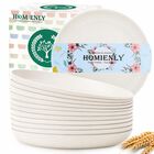 Platos Homienly 12 Piezas, 25 cm, Blancos