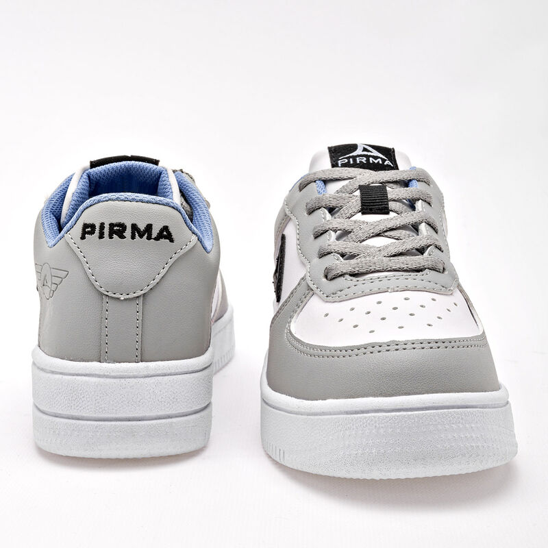 Pirma Tenis urbano para ni&ntilde;o gris blanco image number null