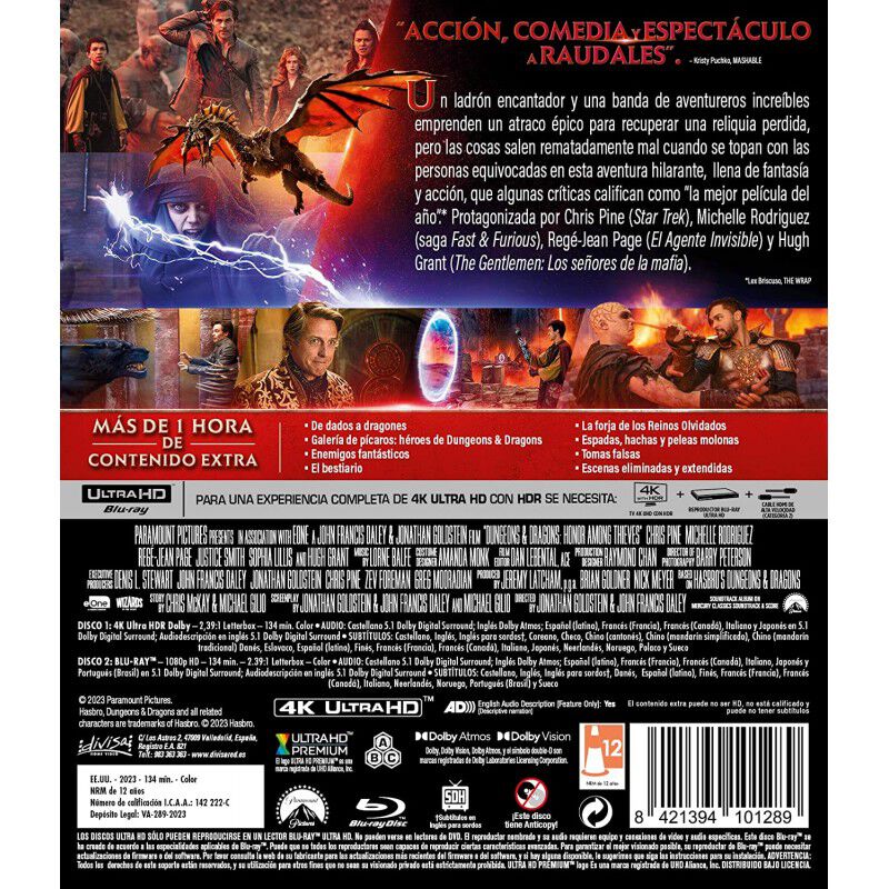 Dungeons & Dragons: Honor Entre Ladrones (4K UH... image number null
