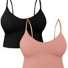 Set De 2 Tops Mujer Deportivo Con Relleno Top-1013-px2 Variedad De Colores Blusa Croptop