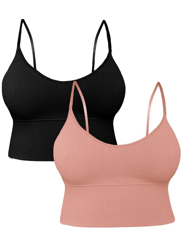 Set De 2 Tops Mujer Deportivo Con Relleno Top-1... image number null