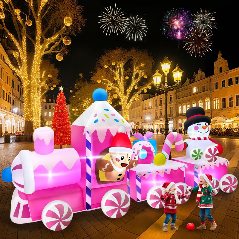 Tren Inflable Kalolary 3,3 m Decoraci&oacute;n Navide&ntilde;... image number null