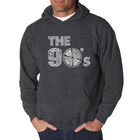 Sudadera Con Capucha Word Art Para Hombre - Los 90 - Gris