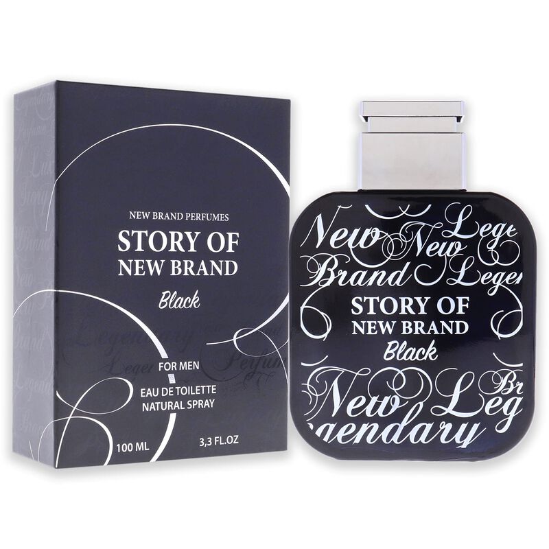 Perfume New Brand Story Of Black Edt Spray, 100... image number null