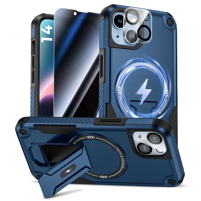Goton 3 en 1 para iPhone 14: Funda, Protector d... image number null