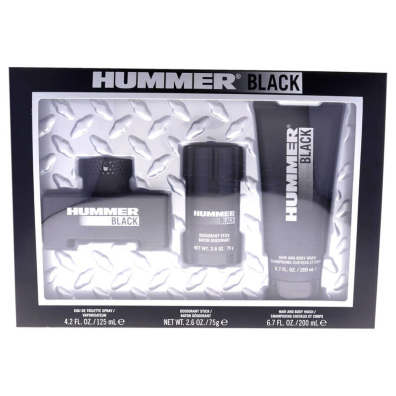 Set Hummer Black 3pzs 125ml Edt Spray / Desodor... image number null