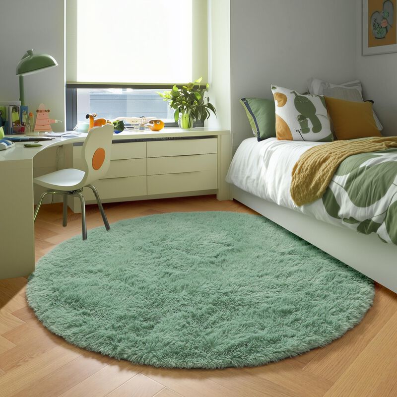 Alfombra Pagisofe, Suave, Verde Salvia, 120 Cm,... image number null