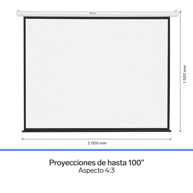 Pantalla Para Proyector Automática De 100 image number null