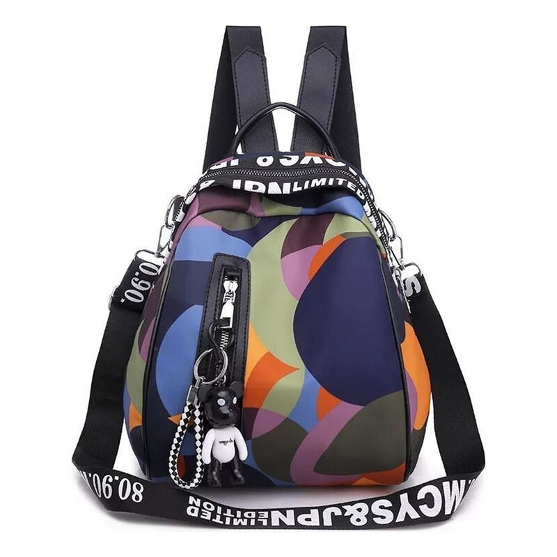 Mochila Impermeable Nylon Multicolor Antirrobo image number null