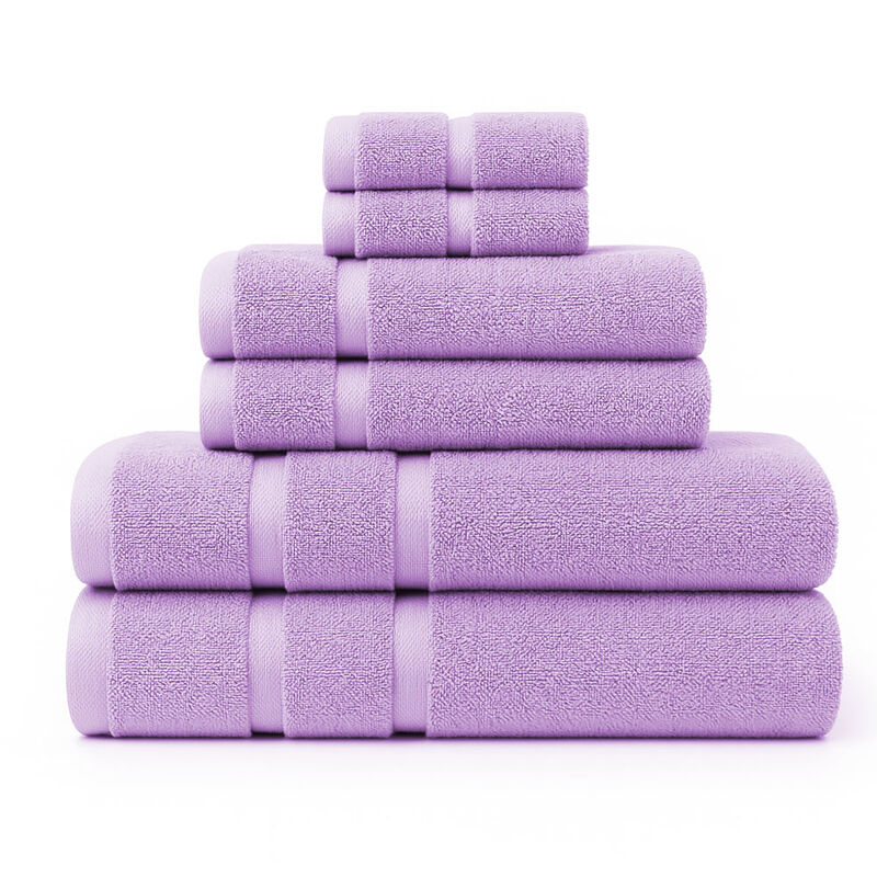 Juego de 6 Toallas de Microfibra Suaves y Absor... image number null