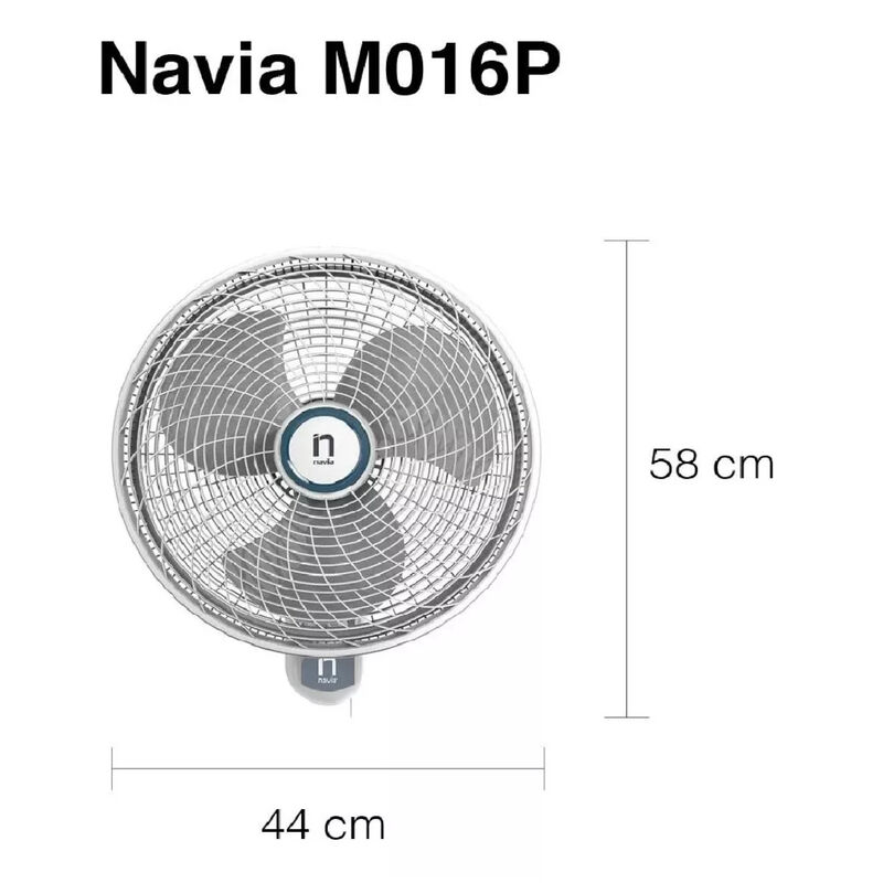 Ventilador de Pared 16" NAVIA M016P 3 Velocidad... image number null