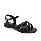 Dva sandalia piso para mujer negro cod 141519-E