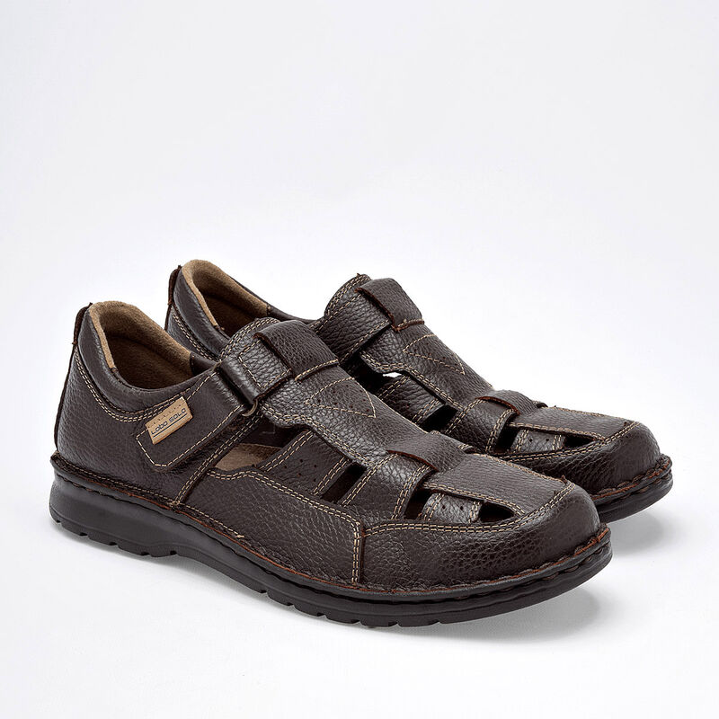 Lobo Solo Sandalia para hombre. Caf&eacute; image number null