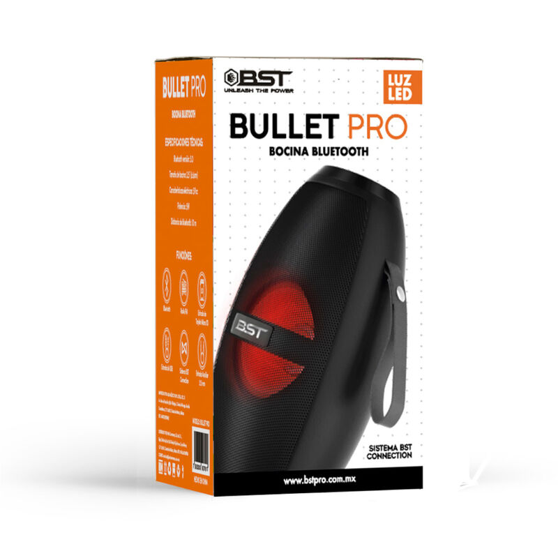 Bocina Bluetooth Recargable Bst Bullet Pro 2.5 ... image number null