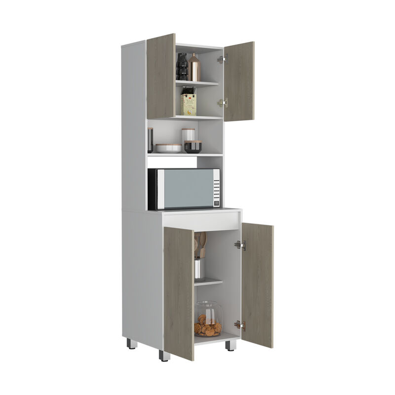 M&oacute;dulo Microondas Vimo Caf&eacute; Claro Y Blanco Virt... image number null