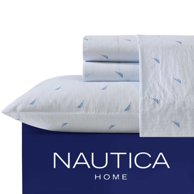 Juego De S&aacute;banas Nautica Twin Xl, 100% Algod&oacute;n,... image number null