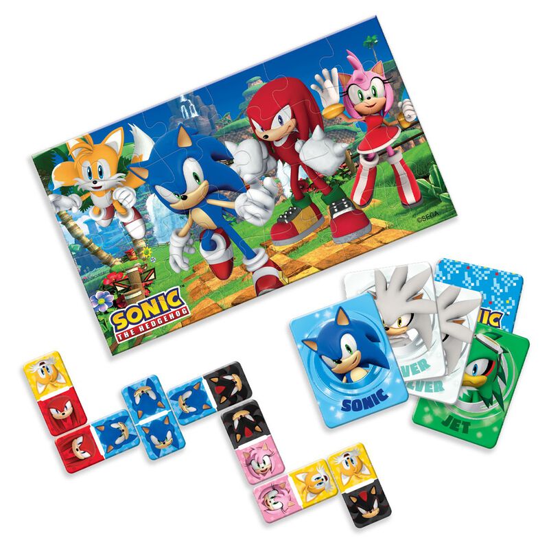 Set de Juegos 3 en 1 para Ni&ntilde;os de Sonic image number null