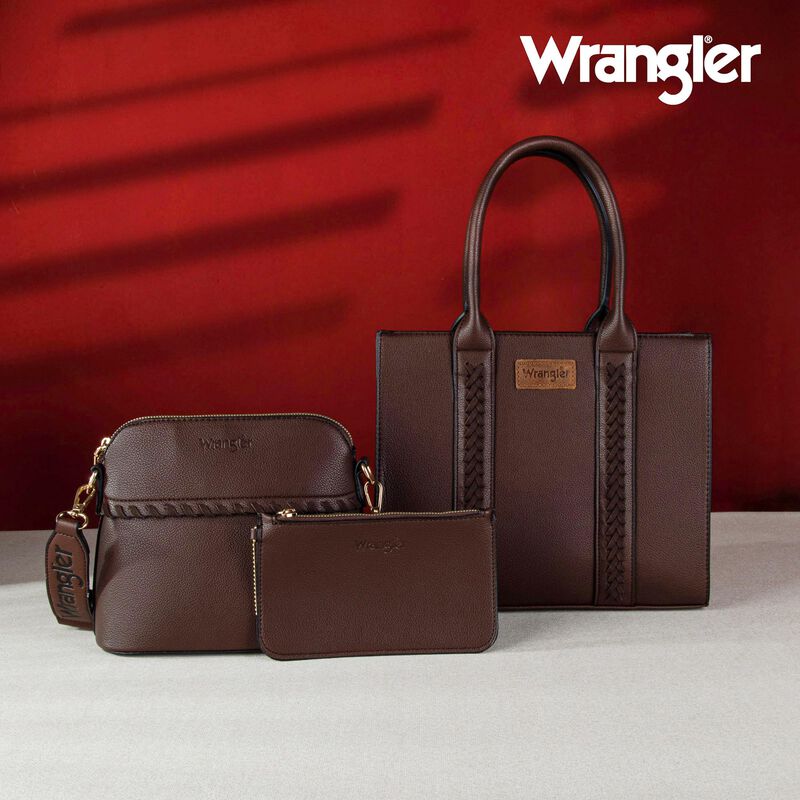 Bolso De Mano Wrangler Wg3-8321cf Caf&eacute; Con Corr... image number null