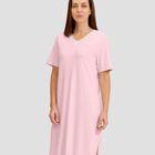 Camis&oacute;n Lencero con Puntilla de Manga Corta Rosa