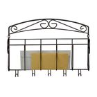 Perchero organizador de cartas y 5 ganchos para llaves