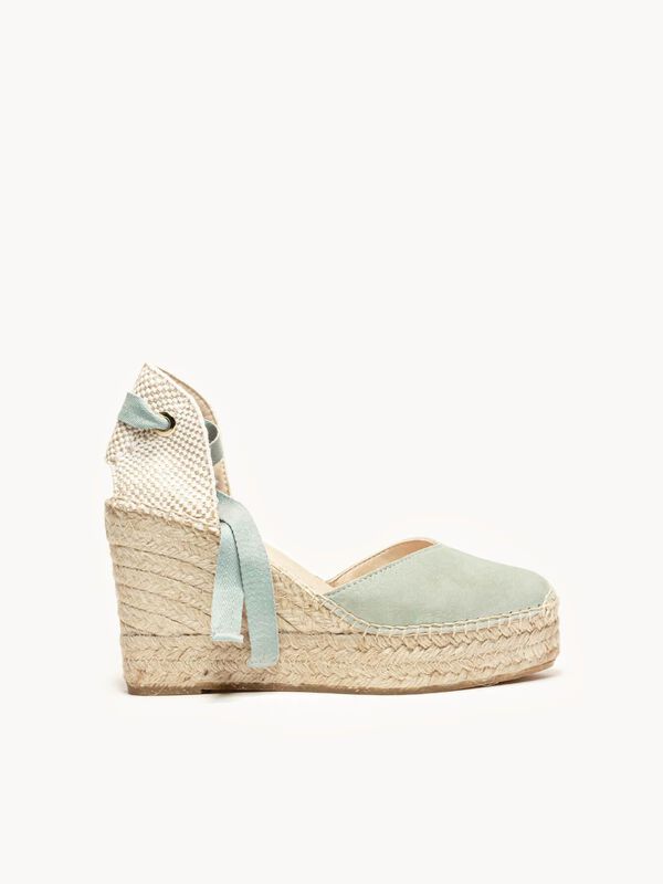 Alpargata de Cu&ntilde;a Alta Romero Verde Claro image number null