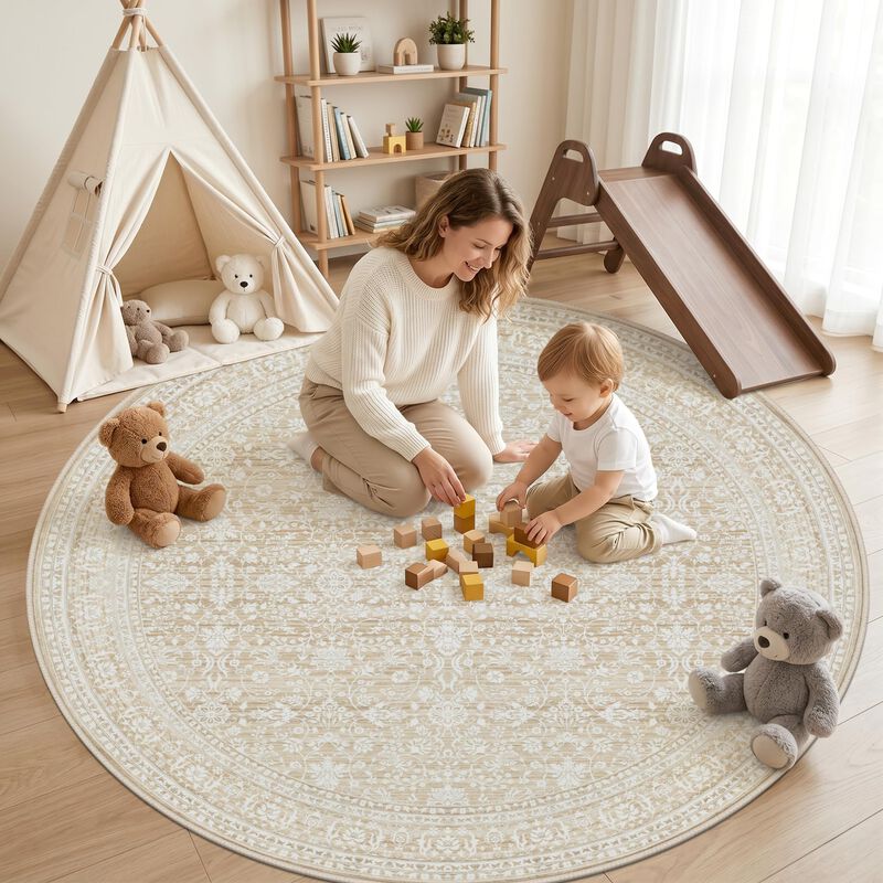Alfombra Redonda Luxturiy 183 cm Lavable Color ... image number null