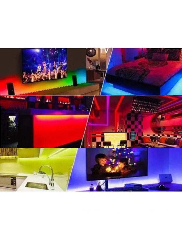 Tira Luz Led Colores De 5m 2835 Rgb Con Control... image number null