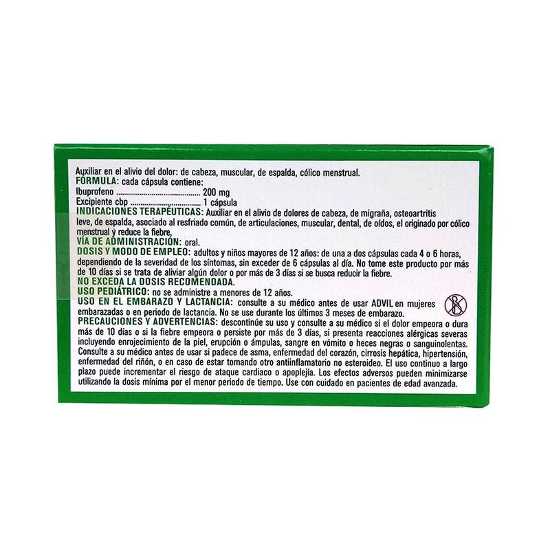 Advil Fast-gel 200 Mg Caja C/20 Capsulas image number null
