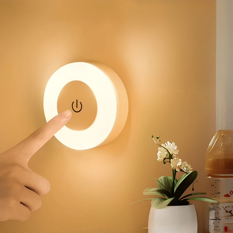 Luz nocturna LED t&aacute;ctil recargable por USB Lo N... image number null