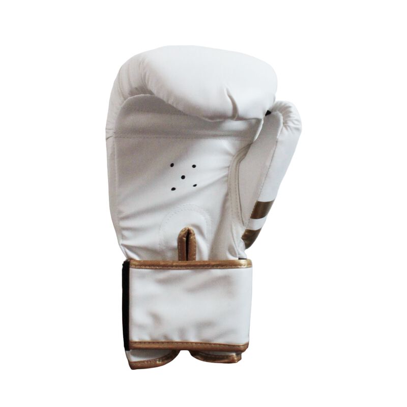 Guantes de Box 12 oz Blanco con Dorado + Protec... image number null