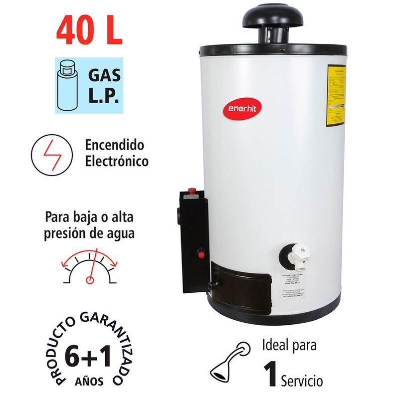 Calentador De Dep&oacute;sito Enerhit 60 L Gas L.p. image number null