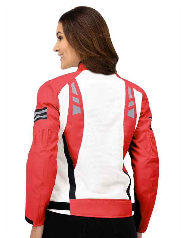 Chamarra Mujer Biker Con Protecci&oacute;n Espalda Y C... image number null