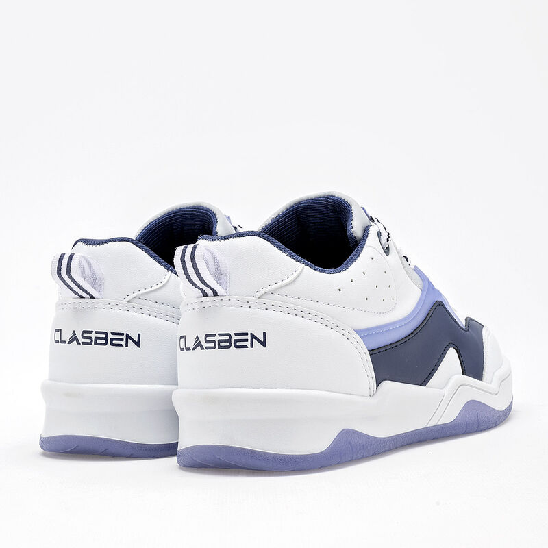 Clasben Tenis urbano para ni&ntilde;o blanco azul image number null