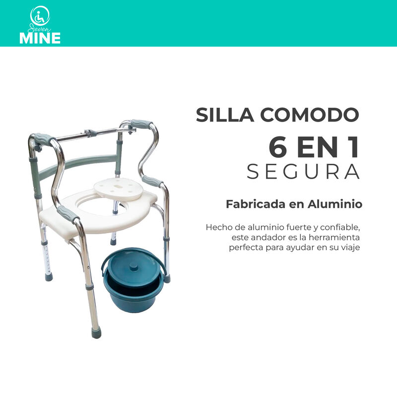 Andadera para Adulto Mayor 6 en 1  |  Doble Apo... image number null