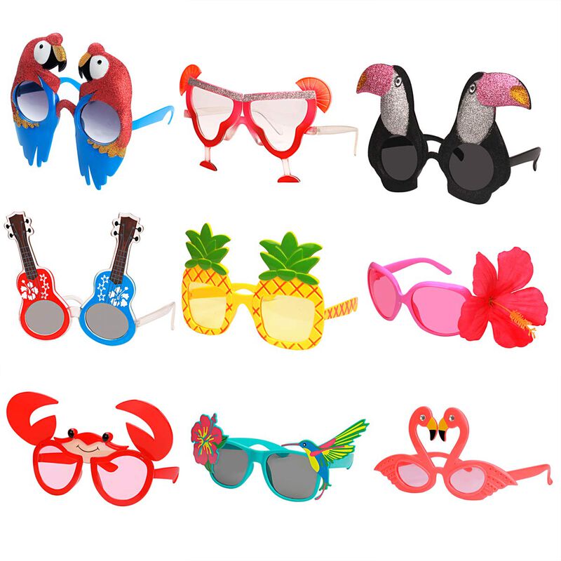 Gafas De Sol Ocean Line Luau Party, 9 Pares, Re... image number null