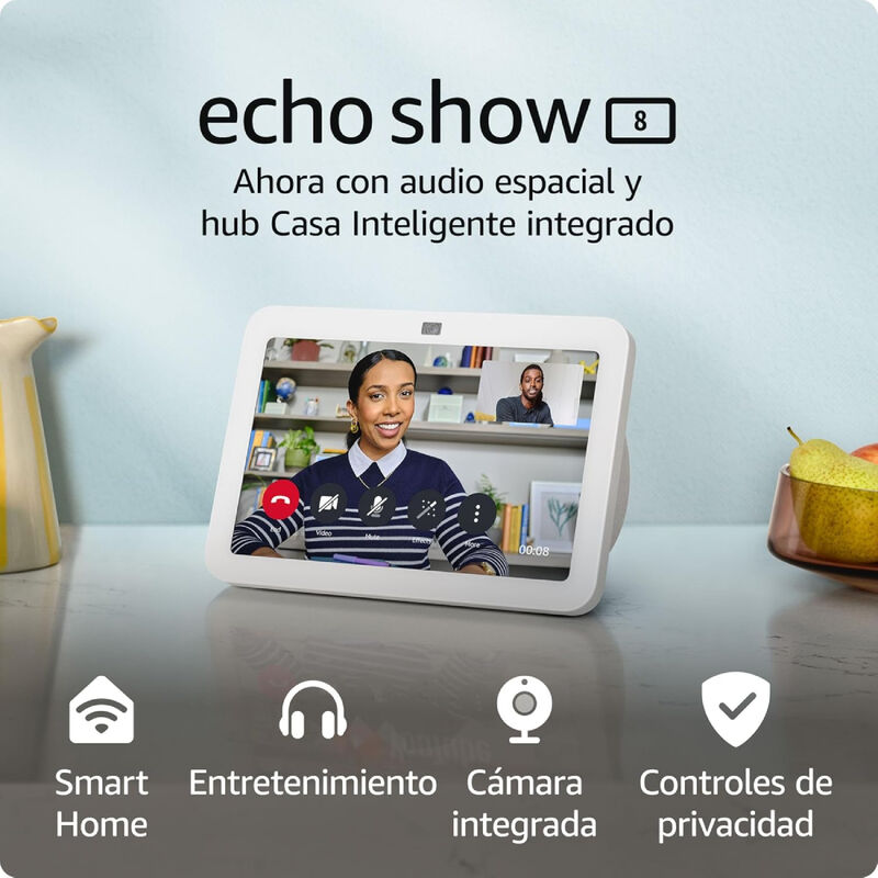 Bocina Inteligente Amazon Echo Show 8 Blanco 3r... image number null