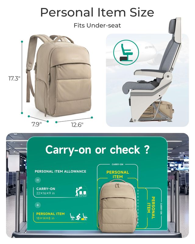 Mochila Bagsmart 30l Con Compartimento Para Zap... image number null