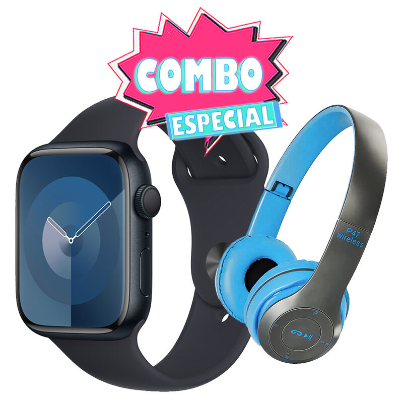 Combo Apple Watch Serie 9 GPS 45mm Negro FR993L... image number null