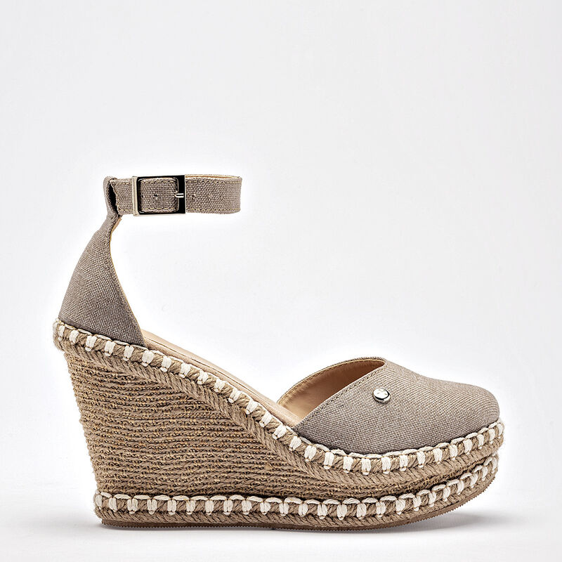 Moramora sandalia cu&ntilde;a para mujer beige cod 140... image number null
